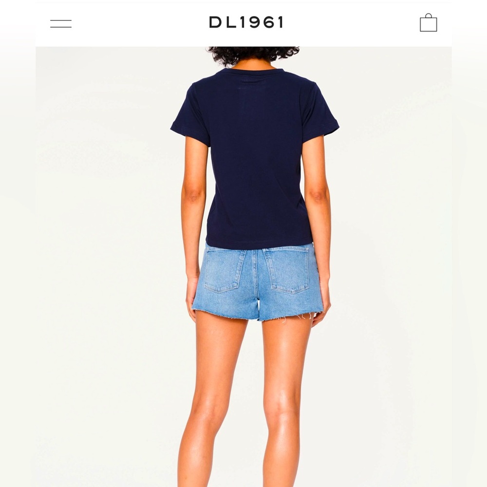 DL1961 Women's Blue Jean Shorts & Blue Jean Tote Bag